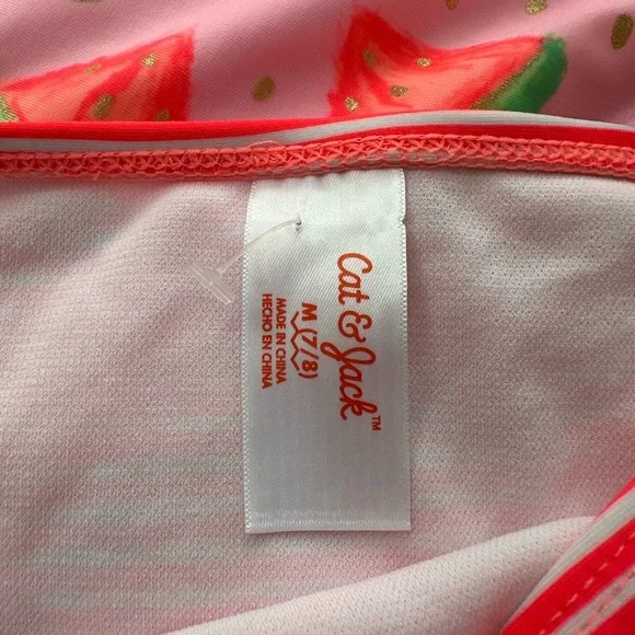 Cat & Jack Pink Watermelon Swimsuit - Picture 5 of 5